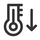 иконки temperature down, temperature, down, стрелка