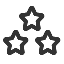 иконки three stars, three, stars, звезды