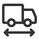 иконка truck length, truck, грузовик, length