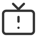 иконка tv warning, tv, телевизор, warning, предупреждение