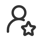 иконка user star, user, пользователь, star, звезда