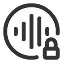 иконка voice lock circle, voice, телефон, lock, замок, circle