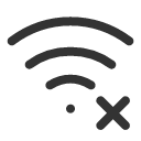 иконка wifi xmark, wifi, xmark