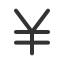 иконка yen, иена