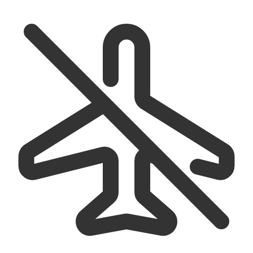 иконка airplane off, airplane, самолет, off,