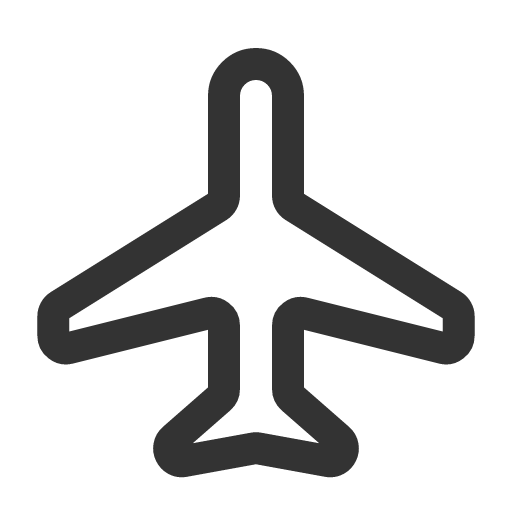 иконка airplane, самолет,