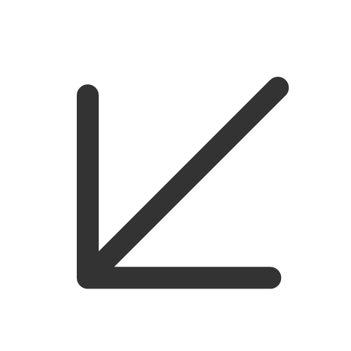 иконка arrow down left, arrow, стрелка, down, left,