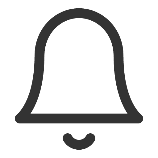 иконка bell, колокольчик,