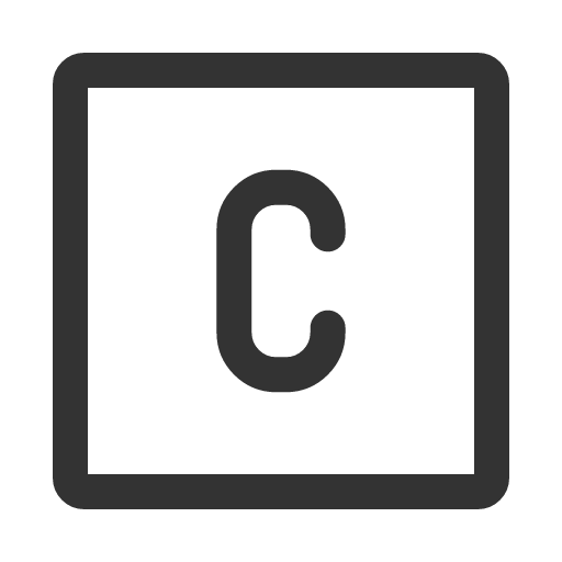 иконка c square, square,