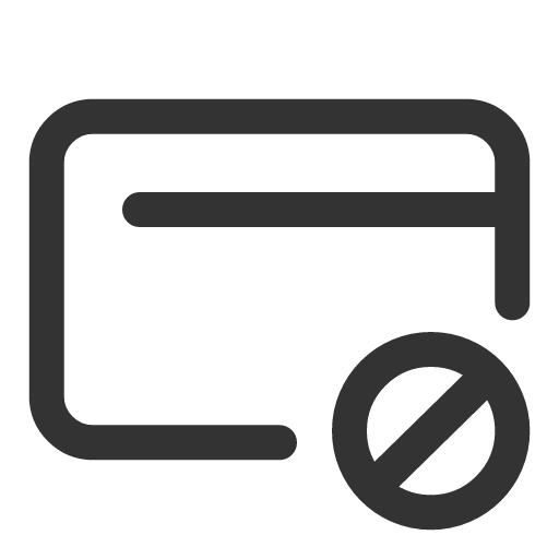 иконка card no access, card, кредитная карточка, no, access,