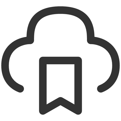 иконка cloud bookmark, cloud, облако, bookmark, закладка,