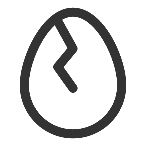 иконка cracked egg, cracked, egg, пасхальное яйцо,