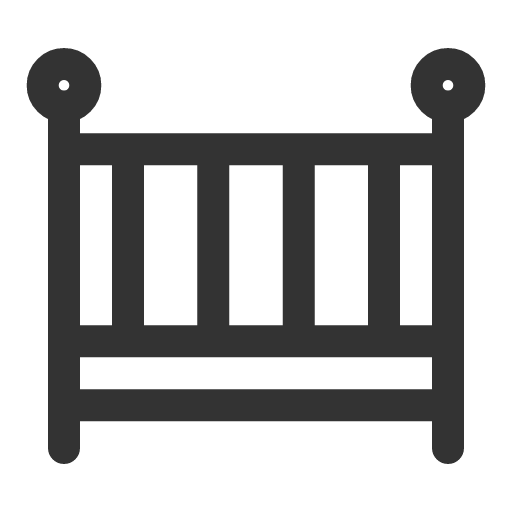 иконка crib, кровать,