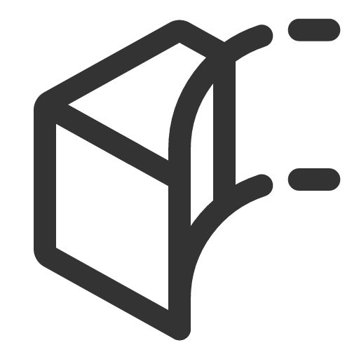 иконка cube cut with curve, cube, cut, вырезать, with, curve, стрелка,