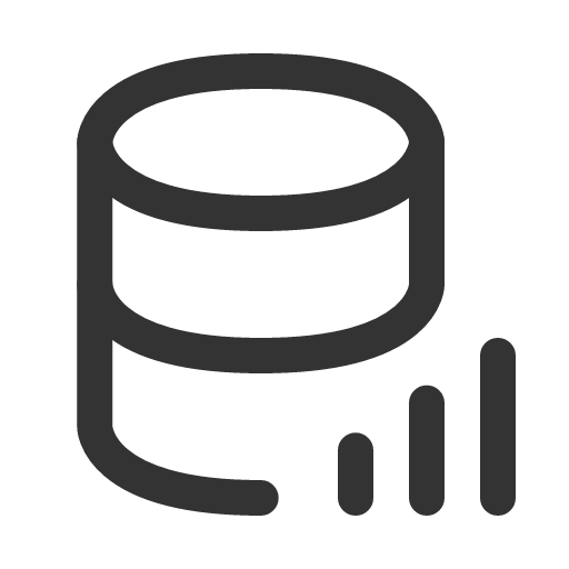 иконка database stats, database, база данных, stats, статистика,