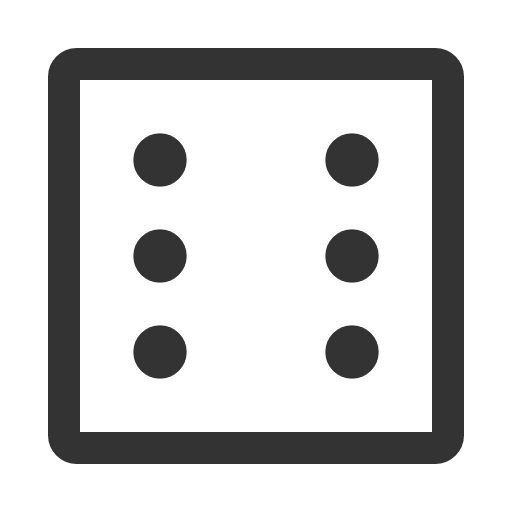 иконка dice six, dice, игральная кость, six,
