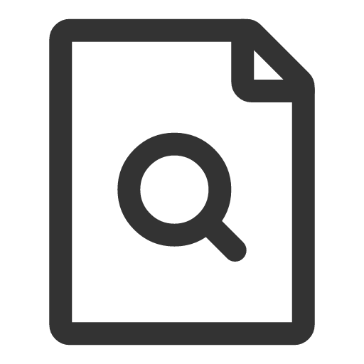 иконка doc magnifying glass in, doc, magnifying, glass, in, увеличить,