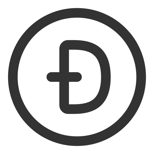 иконка dogecoin circle, dogecoin, circle,