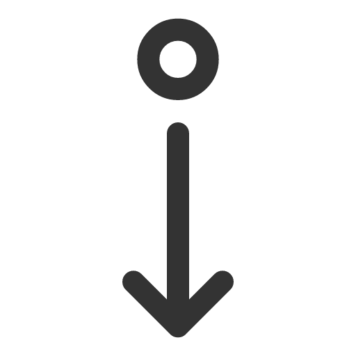 иконка dot arrow down, dot, arrow, стрелка, down,