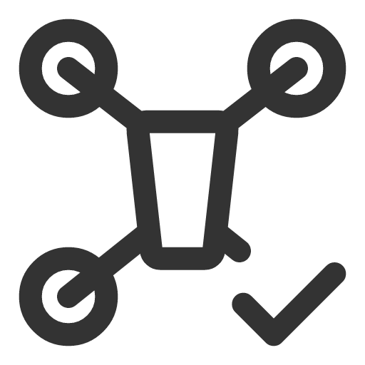 иконка drone check, drone, check, галочка,