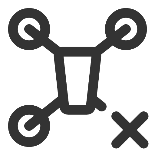 иконка drone xmark, drone, xmark,