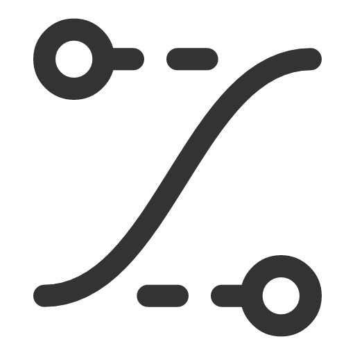 иконка ease curve control points, ease, curve, стрелка, control, points,
