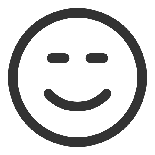 иконка emoji satisfied, emoji, satisfied,