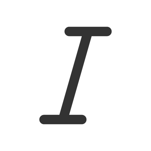 иконка italic, курсив,