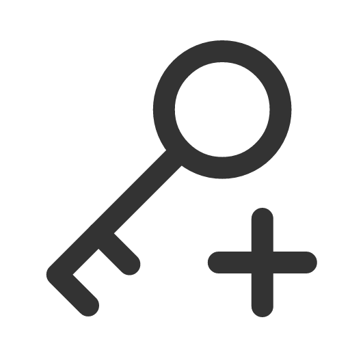 иконка key plus, key, ключ, plus, плюс,