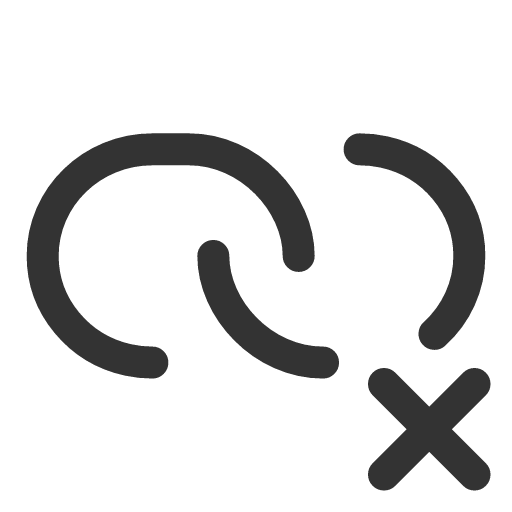 иконка link xmark, link, ссылка, xmark,