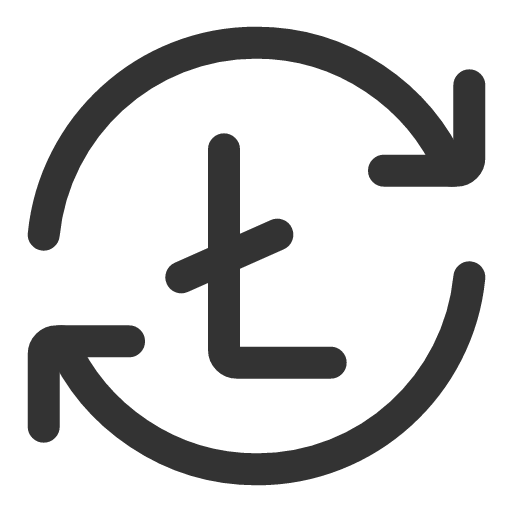 иконка litecoin rotate out, litecoin, rotate, вращать, out,