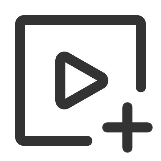 иконка media video plus, media, video, видео, plus, плюс,