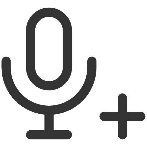 иконка microphone plus, microphone, микрофон, plus, плюс,