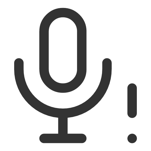 иконка microphone warning, microphone, микрофон, warning, предупреждение,