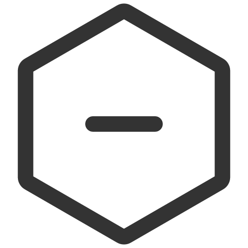иконка minus hexagon, minus, минус, hexagon,