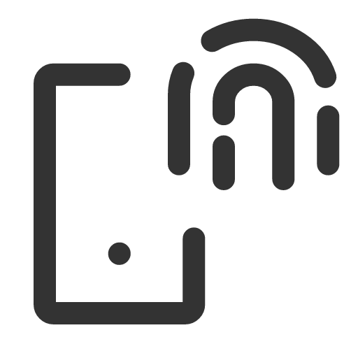 иконка mobile fingerprint, mobile, телефон, fingerprint, отпечаток пальца,
