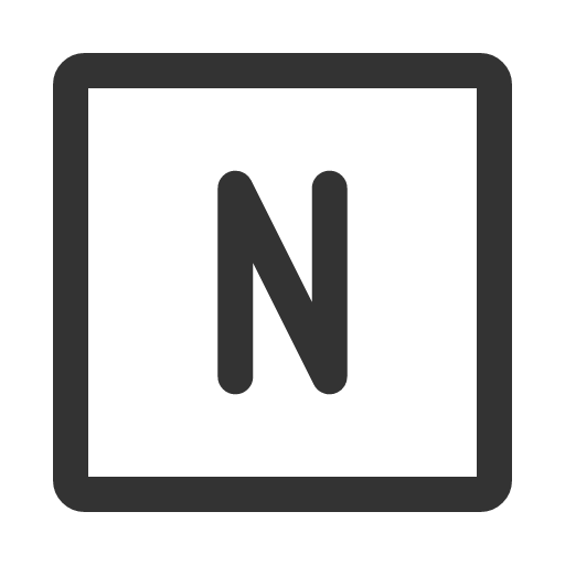 иконка n square, square,