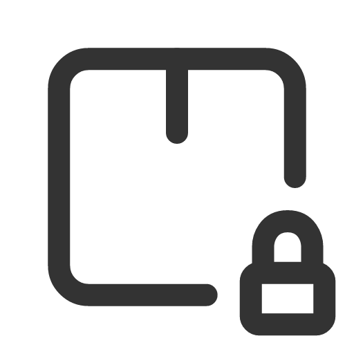 иконка package lock, package, lock, замок,