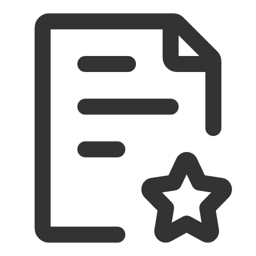 иконка page star, page, star, звезда,