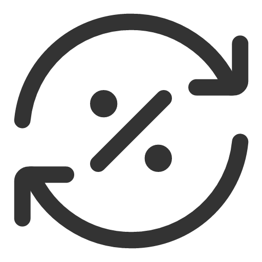 иконка percent rotate out, percent, rotate, вращать, out,