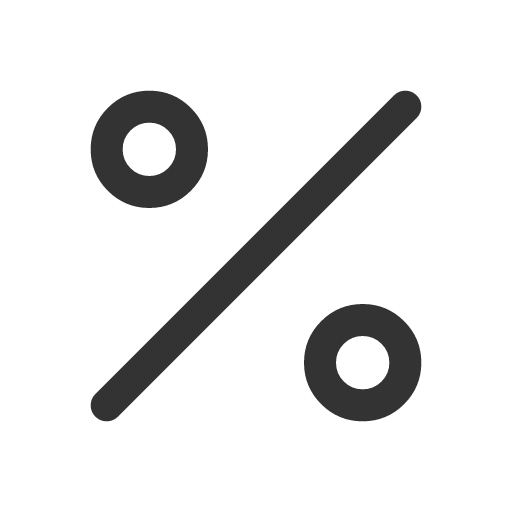 иконка percentage,