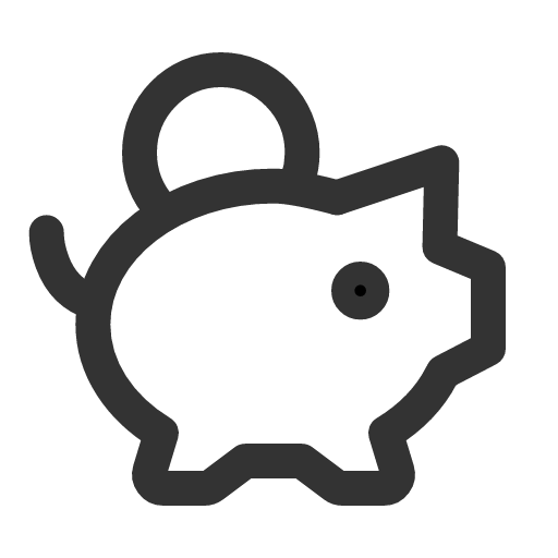 иконка piggy bank, копилка, piggy, bank, банк,