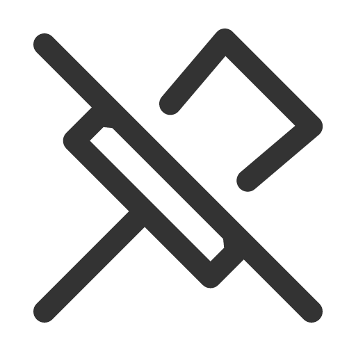 иконка pin slash, pin, кнопка, slash,