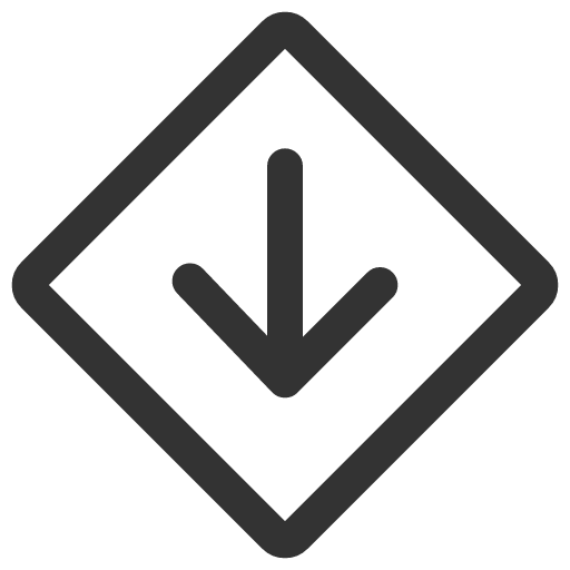 иконка priority down, priority, down, стрелка,