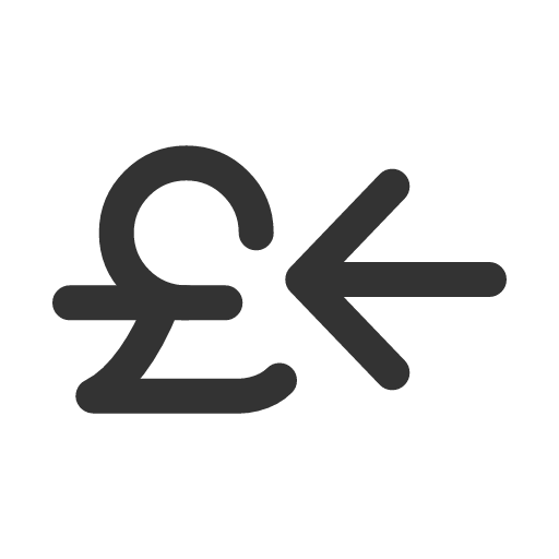 иконка receive pounds, receive, pounds,