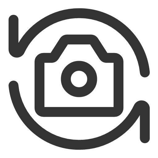 иконка rotate camera left, rotate, вращать, camera, фотоаппарат, left, стрелка,