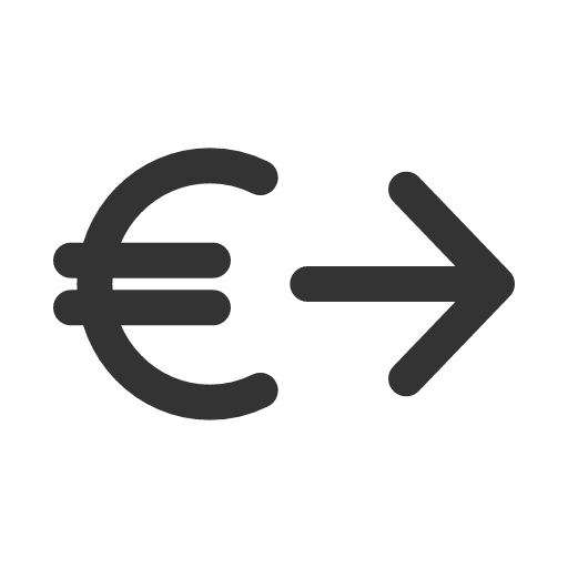 иконка send euros, send, марка, euros,