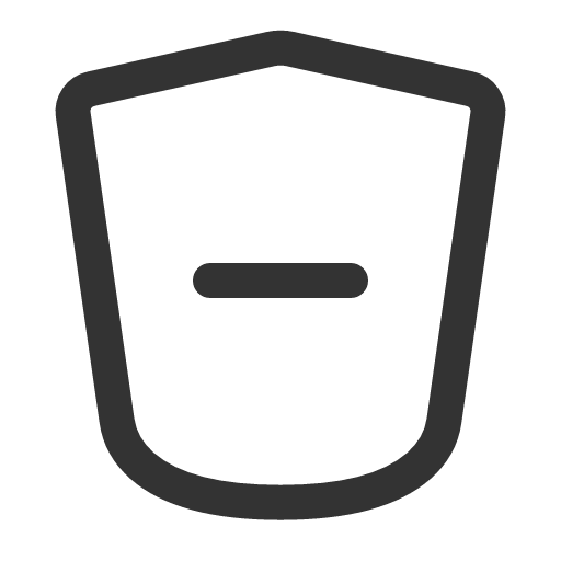 иконка shield minus, shield, щит, minus, минус,