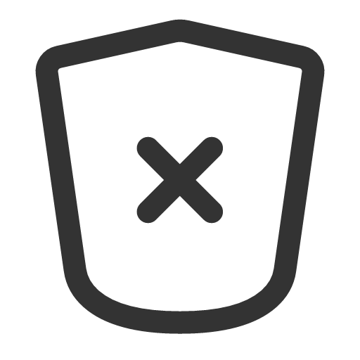 иконка shield xmark, shield, щит, xmark,