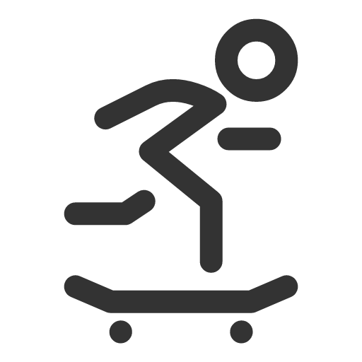 иконка skateboarding, скейт,